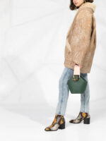 Women's Shearling Lined Leather Jacket - Image 4