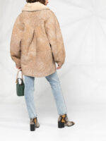 Women's Shearling Lined Leather Jacket - Image 5