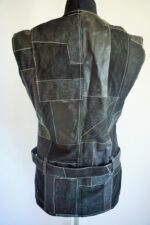 Women's Vintage Genuine Leather Vest - Image 3