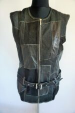 Women's Vintage Genuine Leather Vest - Image 5