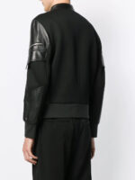 Men's Black Zipped-Up Leather Jacket - Image 5