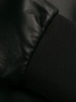 Men's Black Zipped-Up Leather Jacket - Image 6