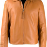 Men's Camel Brown Leather Jacket