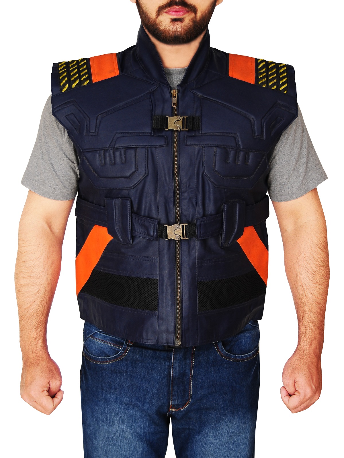 inspired-black-panther-leather-vest (1) Inspired Black Panther Leather Vest - Image 1