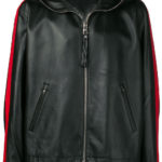 Men's Black Lambskin Leather Hooded Jacket