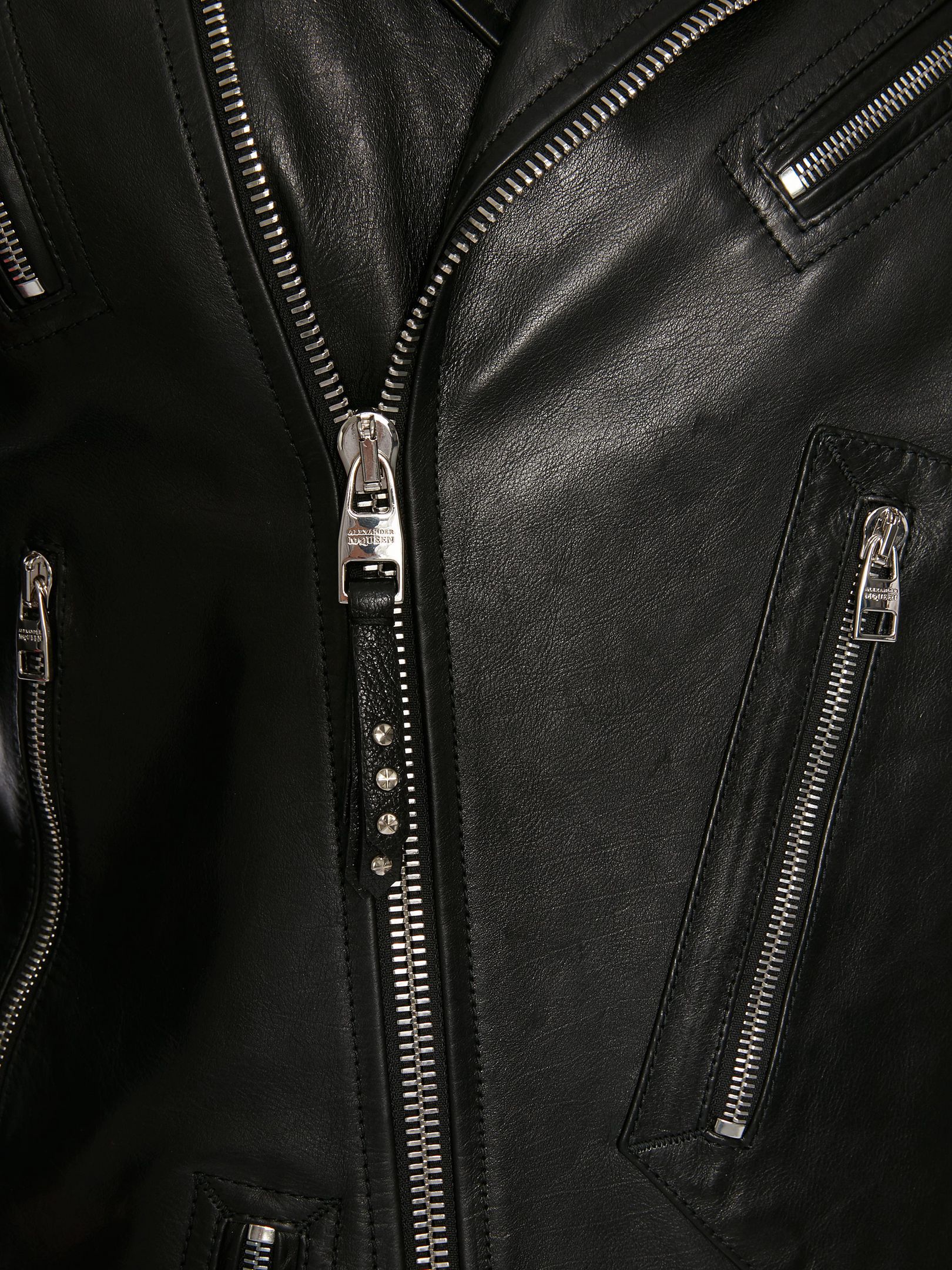 Men's Shiny Black Calfskin Leather Jacket - Maker of Jacket