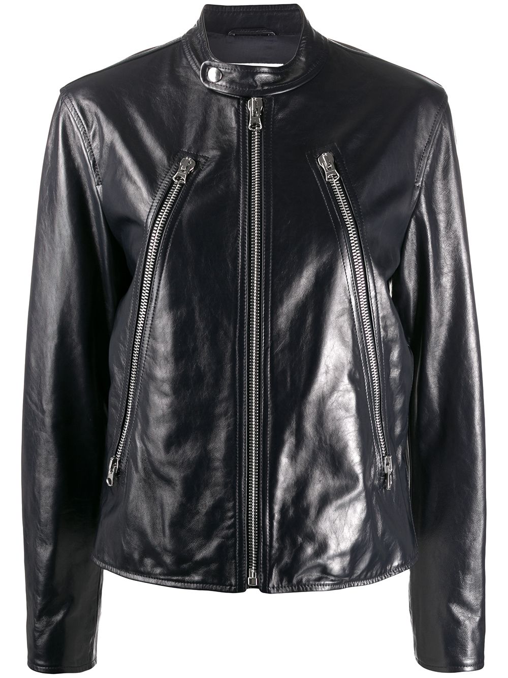 womens-black-leather-jacket-4 (4) Black Women's Leather Jacket - Image 1