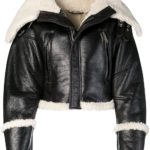 Women's Black Oversized Biker Leather Jacket