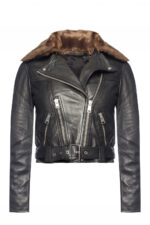 Women's Black Rigby Biker Leather Jacket