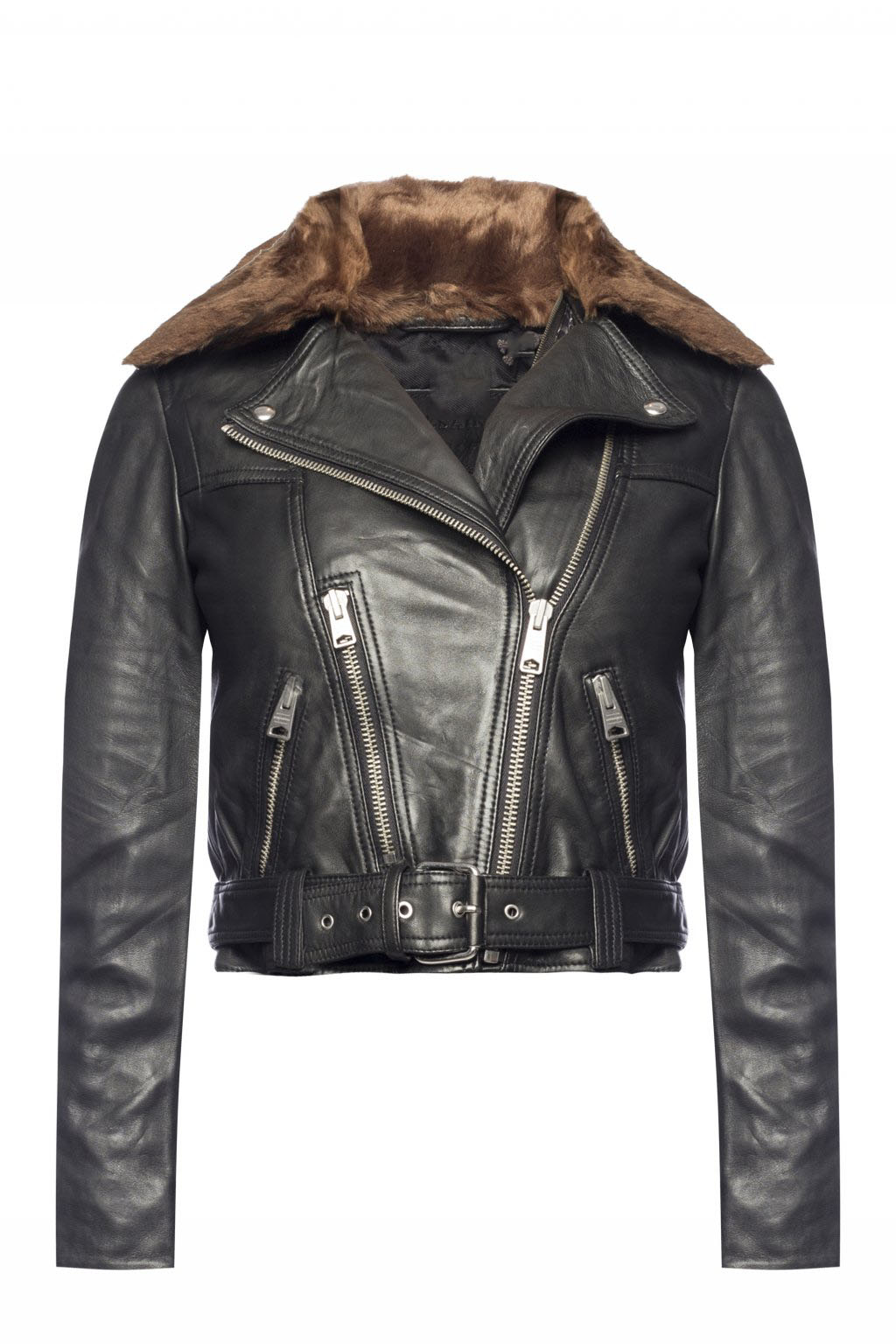 womens-black-rigby-biker-leather-jacket Women's Black Rigby Biker Leather Jacket - Image 1
