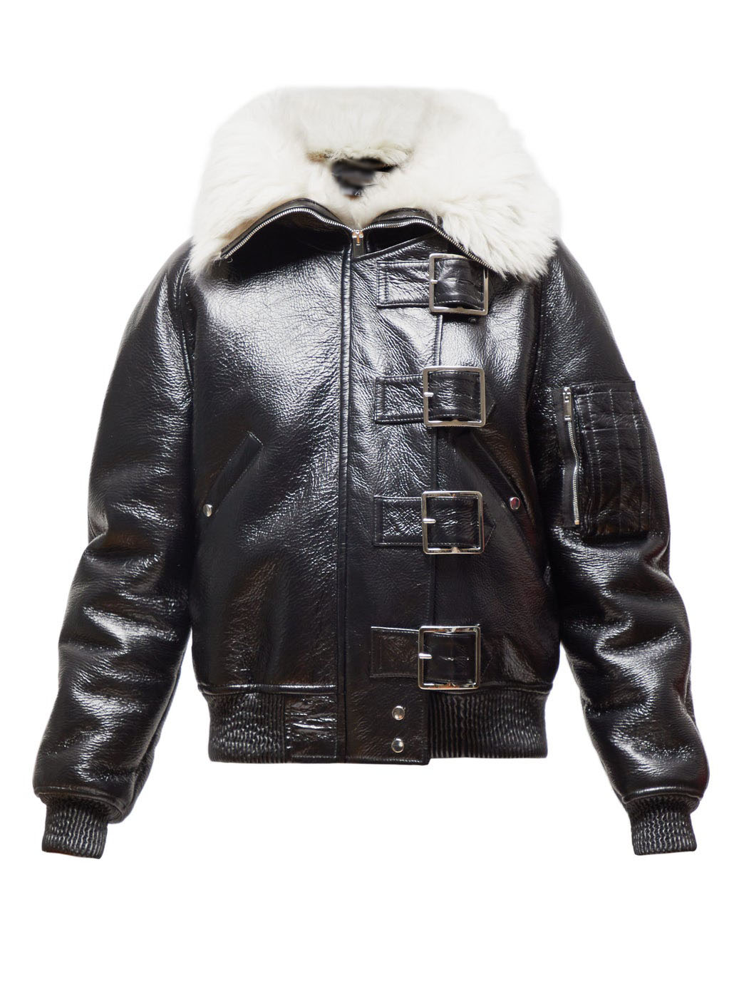 womens-durham-shearling-lined-leather-aviator-jacket Women's Durham Shearling Lined Leather Aviator Jacket - Image 1