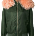 Women's Hooded Green Bomber Jacket