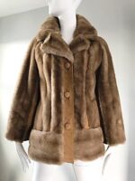 Warm and stylish faux fur coat in light brown with wide lapels and luxurious texture, ideal for cozy winter outfits.
