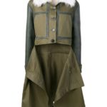 Women's Shearling Patchwork Coat Leather Jacket