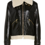 Women's Sherpa And Suede Aviator Leather Jacket