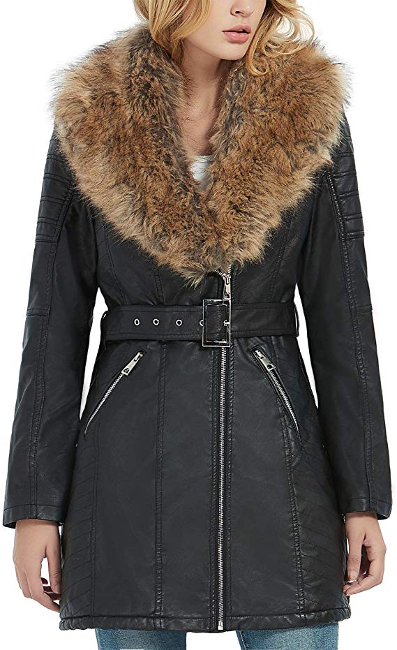 womens-vintage-short-coat-black-biker-leather-jacket Women's Vintage Short Coat Black Biker Leather Jacket - Image 1