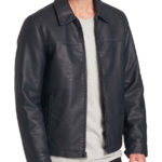 Barry Open-Bottom Leather Jacket