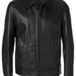 Black Bonded Zipped Jacket