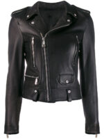 Woman Black Statement Biker Jacket
