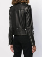 Woman Black Statement Biker Jacket - Image 4