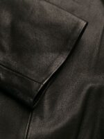 Woman's Black Asymmetrical Leather Jacket - Image 6