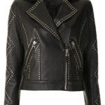 Woman's Black Mestico Jill Leather Biker Jacket