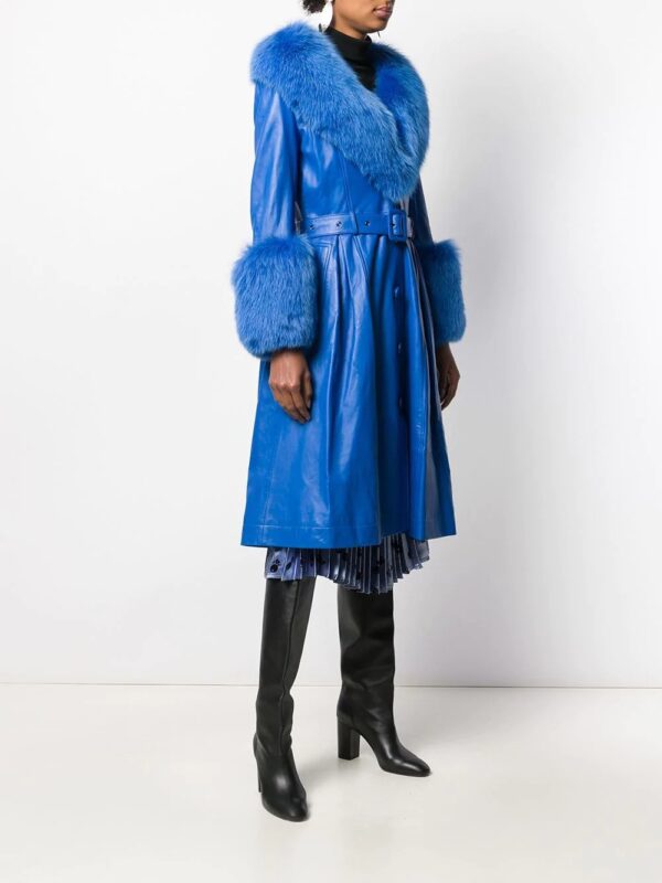 Woman's Foxy Long Belted Coat - Image 3