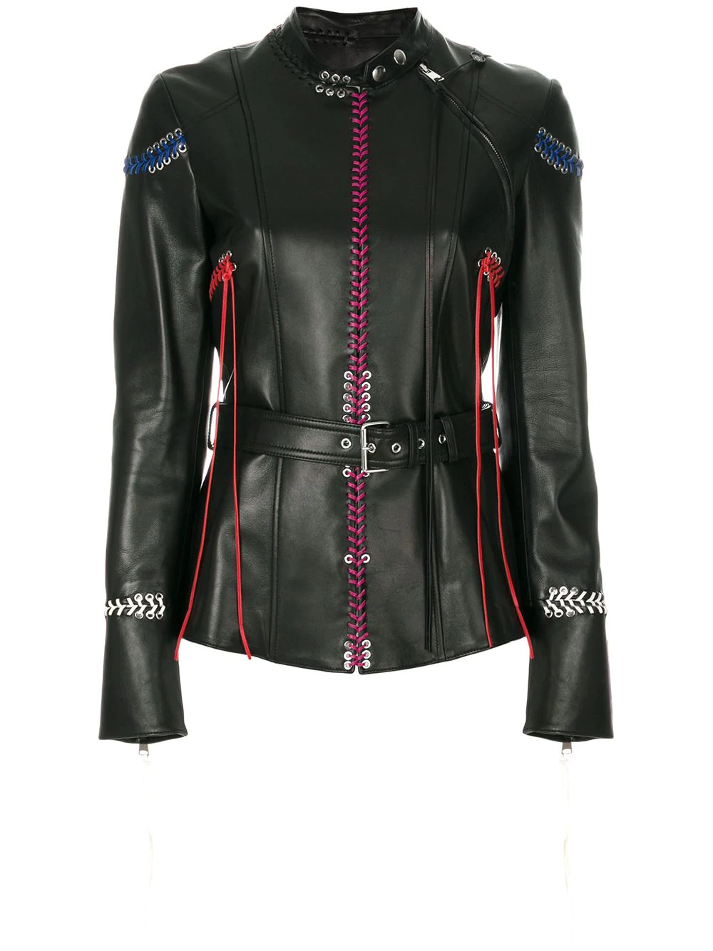 womans-whip-stitched-leather-jacket (4) Woman's Whip Stitched Leather Jacket - Image 1