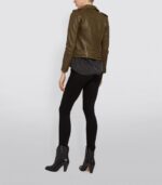 Women's Green Balfern Biker Jacket - Image 4