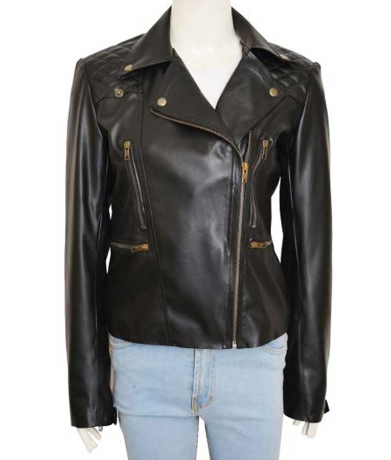 womens-lucifer-chloe-decker-motorcycle-jacket Women's Lucifer Chloe Decker Motorcycle Jacket - Image 1