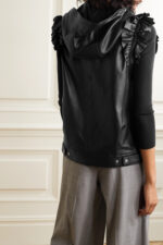 Women's Ruffled Leather Vest - Image 5