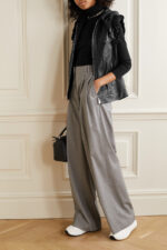 Women's Ruffled Leather Vest - Image 3