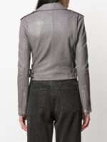 Ashville Biker Leather Jacket - Image 4