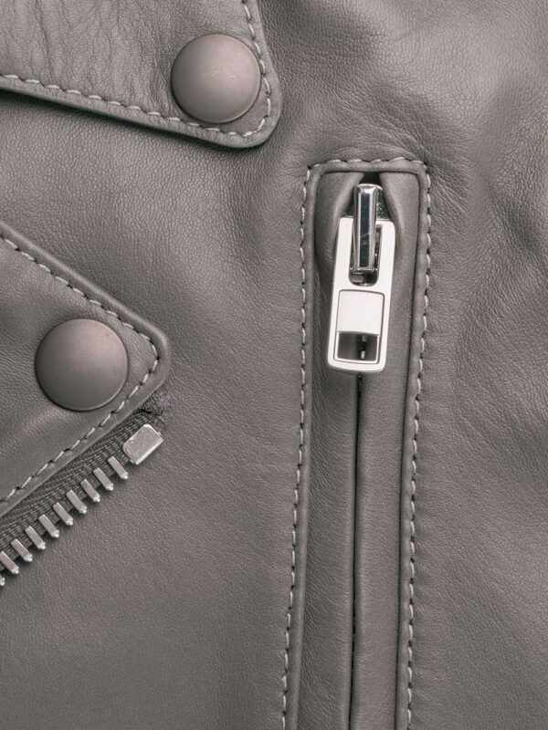 Belted Leather Jacket - Image 6