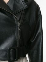 Black Perfecto Deli Leather Jacket - Image 5