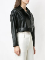 Black Perfecto Deli Leather Jacket - Image 3