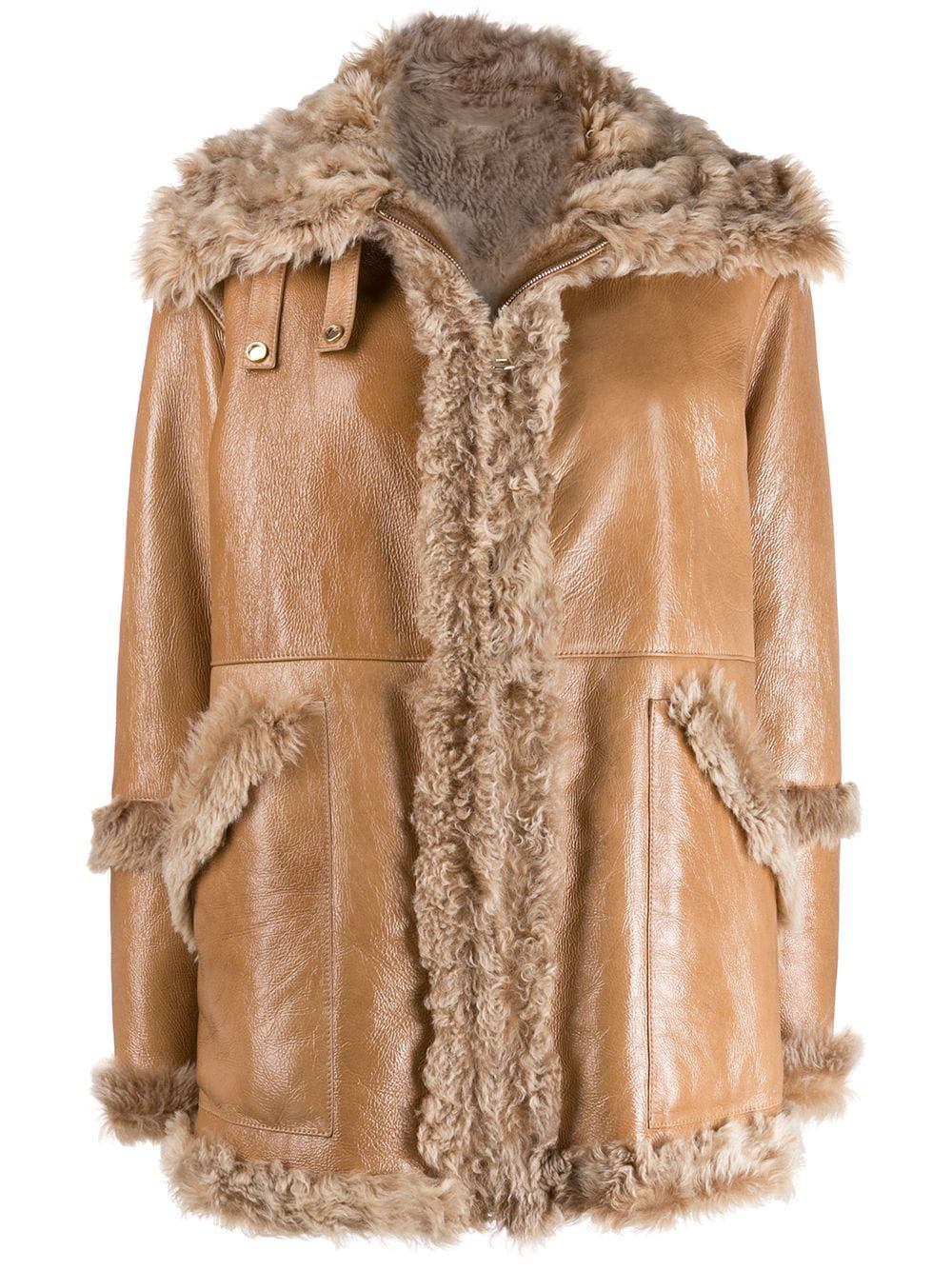 brown-shearling-and-sheepskin-shearling-zipped-jacket Brown Shearling and Sheepskin Shearling Zipped Jacket - Image 1
