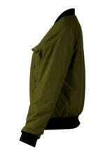 Khaki Cargo Pockets Bomber Jacket - Image 2