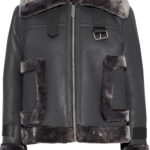 Lianna Faux Fur Trimmed Leather Jacket