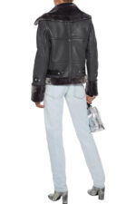 Lianna Faux Fur Trimmed Leather Jacket - Image 3