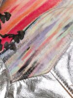 Mira Sunset Printed Leather Jacket - Image 7