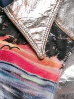 Mira Sunset Printed Leather Jacket - Image 6