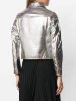 Mira Sunset Printed Leather Jacket - Image 3