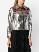 Mira Sunset Printed Leather Jacket - Image 2