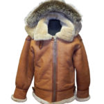 Whiskey Aviator Shearling Jacket