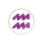 AQUARIUS-whiteAnd-purpleSIGN-Zodiac-Embroidered-Patch