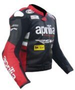 Max Biaggi Aprilia Motorcycle Leather Jacket