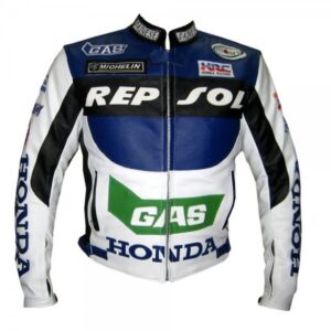 HONDA Repsol GAS Motorcycle Leather Jacket