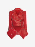 Studded Leather Biker Jacket