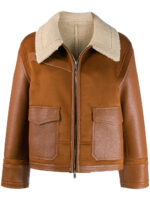 brown-faux-leather-shearling-trimmed-fur-jacket